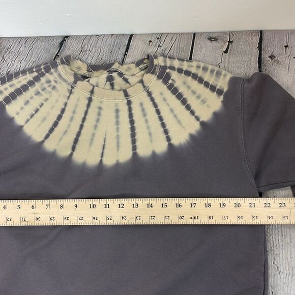 Madewell Tie-Dye Resourced Cotton Swing Sweatshirt Crewneck Small Grey - Picture 11 of 12